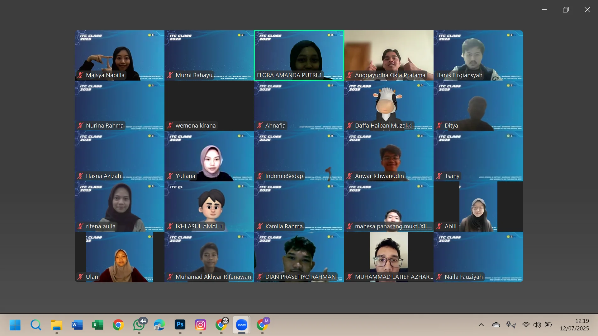 ITC Class 1 2025 - UI/UX Design in Action; Bridging Creativity and Usability in the Digital Era
