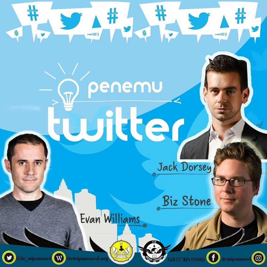 Jack Dorsey, Evan Williams dan Biz Stone
