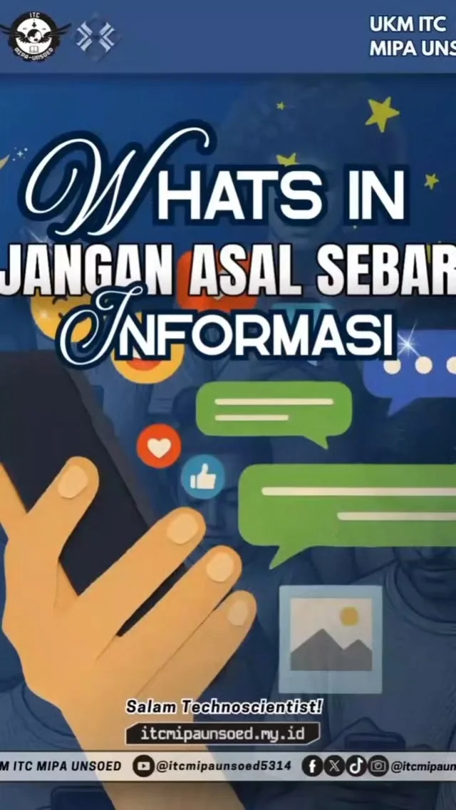 Jangan Asal Sebar Informasi ⚠️📲
